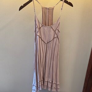 Lulu's Light Mauve Backless Dress